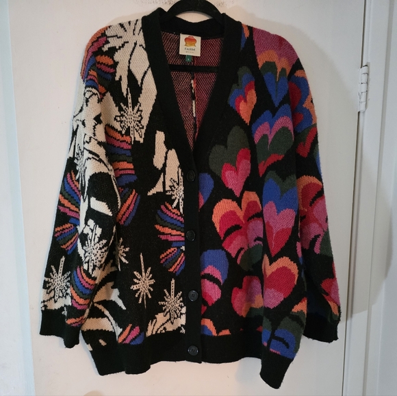 FARM Rio Hearts Cardigan - Picture 2 of 3